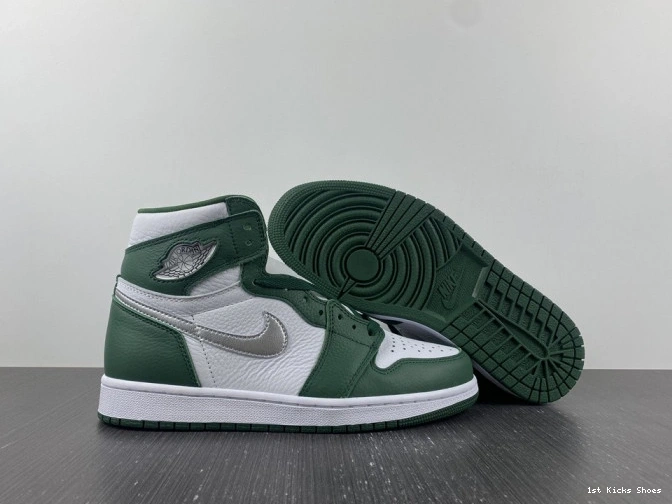 1st Kicks Air 1 High Green Gorge Jordan OG DZ5485-303 0810